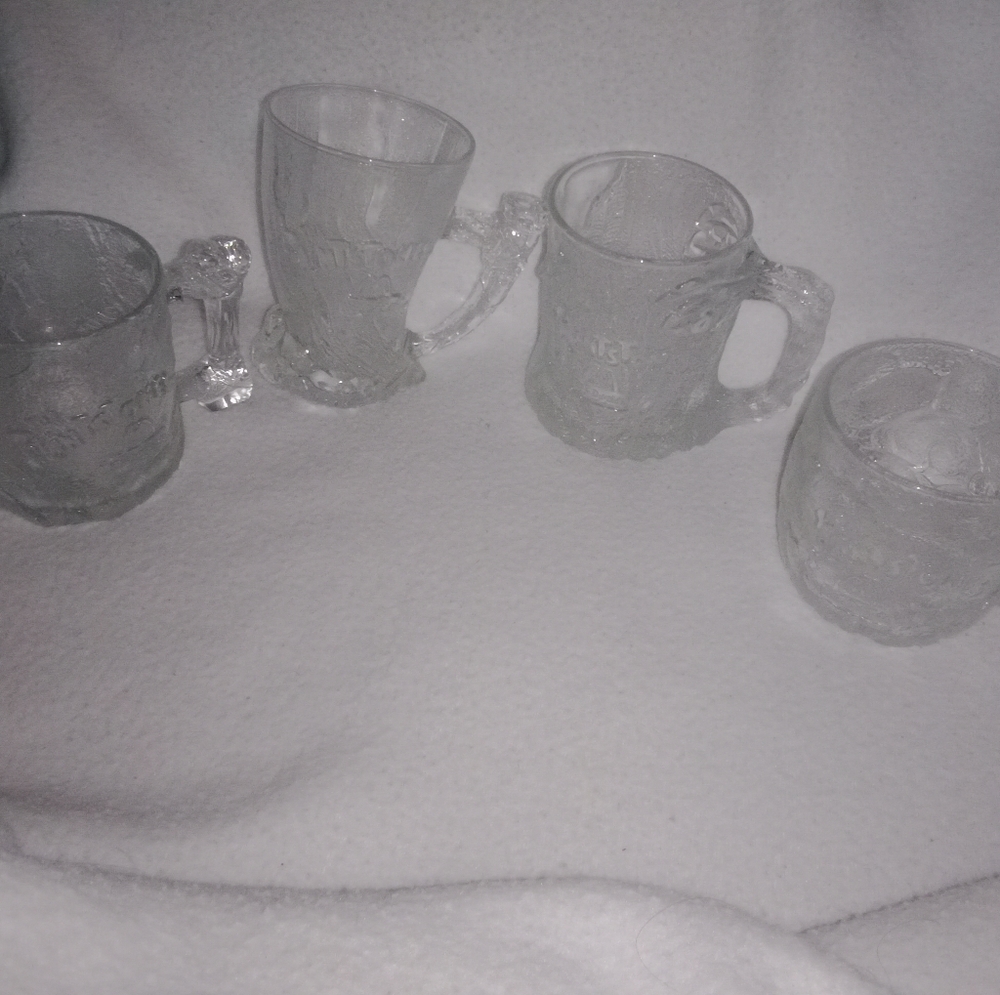 The Flintstones McDonald's Mug Set Rocky Road Mug Treemendous Mug Mammoth Mug